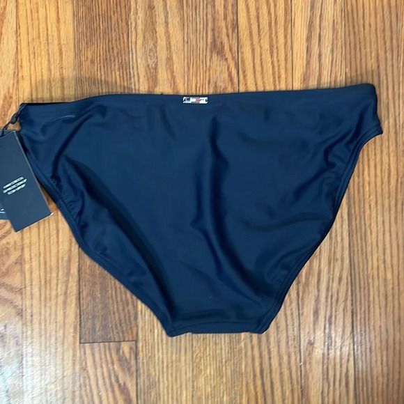 Tommy Hilfiger Bandeau Top Classic Bikini Bottom Swimsuit Navy size M NWT - Picture 4 of 13